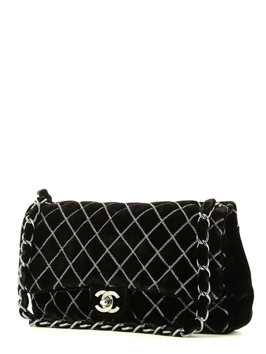 Cheap HOT SALE velvet Timeless shoulder CHANEL 2010s Women bag 0329